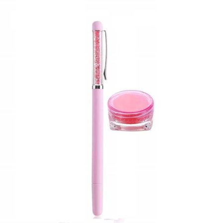 Diamond Painting Verktygssats med Rosa Drill Pen and Clay