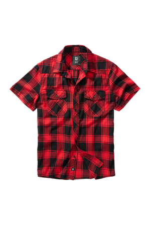 Shirt Brandit Check Halfsleeve Rood/Zwart M
