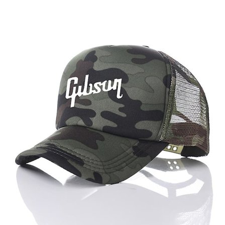 Guitar Gibson Trucker Cap Män Rolig Gibson Hat Baseball Cap Sommar Unisex Mesh Net Caps Mässing Spänne Pappa Cap Snapback Justerbar A1