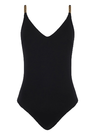 Chantelle Icon Triangle Swimsuit Baddräkt Dam Svart M