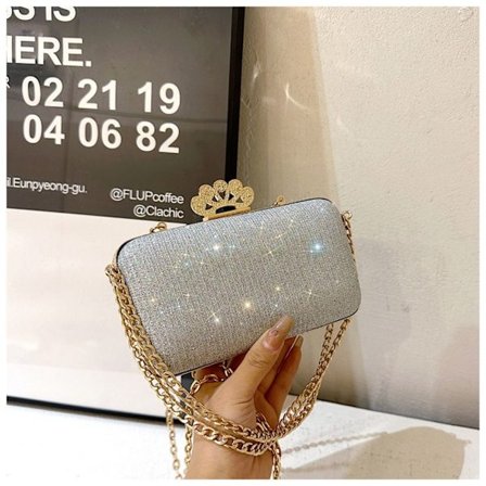 Skulderveske Aftenveske SØLV