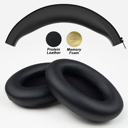 SONY WH-1000XM3:n kanssa yhteensopivat korvatyynyt Proteiininahka Muistivaahtomuovi Korvatyynyt Pehmusteet Korvattavat korvakuulokkeet Soft Pro
