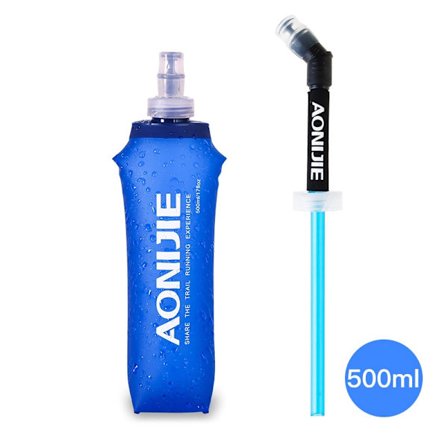 AONIJIE SD09 SD10 250 ml 500 ml mjuk kolv Fällbar hopfällbar vattenflaska TPU fri för löpning Hydration Pack Midjeväska Väst