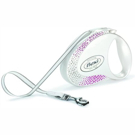 Flexi - Glam Composition - Vit - Hundkoppel