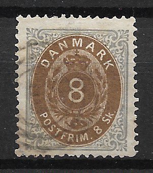 Danmark 1871 - AFA 19 - Stemplet