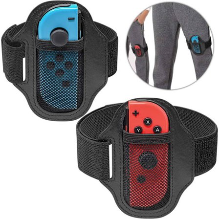 Familievennlig pustende materiale: 2-pakning justerbare benstropper for Nintendo Switch Ring Fit Adventure