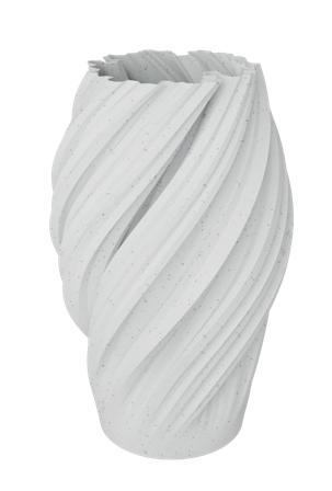 Dazzle & Dawn Wave Vase Marble-White Ø8xH20