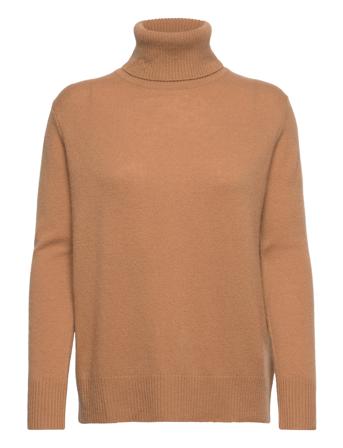 Wool & Cashmere Pullover Kilpikonnakaulus Poolopaita Oranssi Rosemunde
