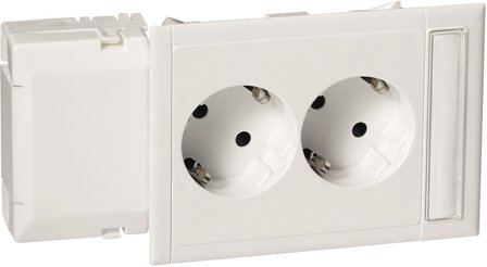 Schneider Electric 5940044 Masteruttak 2-veis Hvit, Installasjonsmaterial