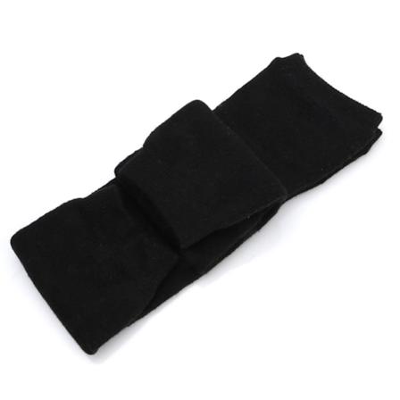 1 par cashmere uld knævarmere benvarmere sokker til mænd og kvinder Black