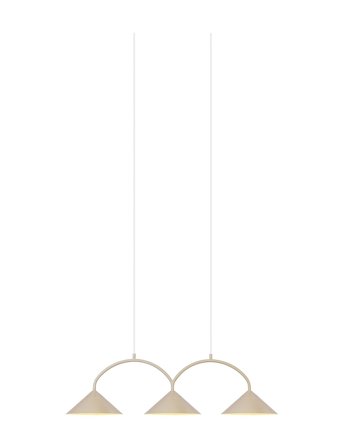 Globen Lighting Pendant Curve 3 - Beige - 30X95CM