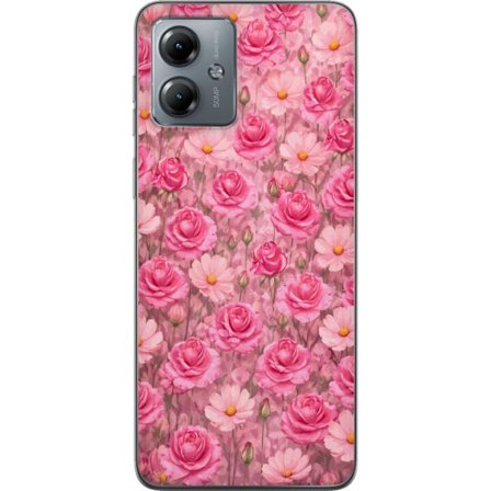 Yhteensopiva Puhelinkuori Motorola Moto G14 Petal Reverie Blush Rose