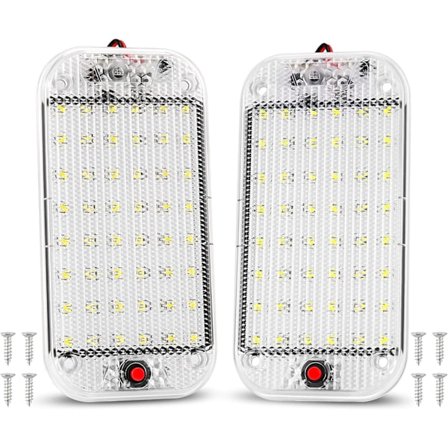 12V LED-innerbelysning 48 LED-billampa med på/av-strömbrytare