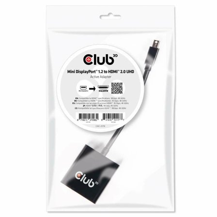 Club 3D video adapter - DisplayPort / HDMI - 20.3 cm