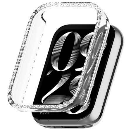 Xiaomi Mi Band 9 Pro-etui med diamanter, PC-beskyttelsescover