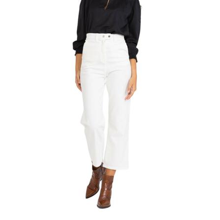 Patrizia Pepe, Wide Trousers Wit, Dames, Maat:M