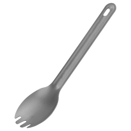 Lett, slitesterk titan spork skje gaffel metall redskapssett for utendørs camping