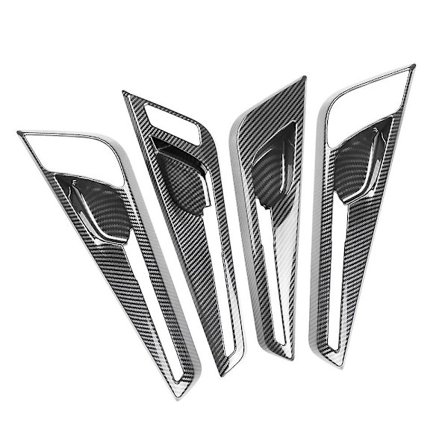 4kpl Hiilikuitu Sisäverhoilu Muotit Sisäovien Kahva Kulhon Paneelin Koriste Kansi Trimmi Kia Ev6 2021 2022 Lhd