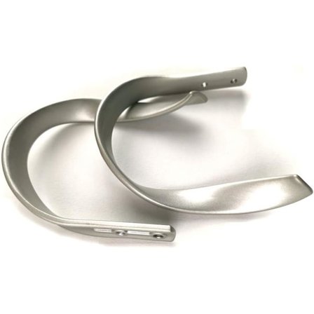 2 stk. Gardinophæng i aluminiumlegering Dekorative gardinophæng