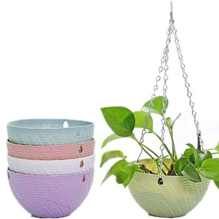 Hengende Plantekasser Sett med 5 Innendørs Utendørs Blomsterpotter
