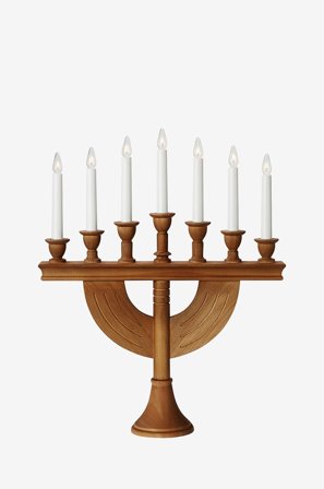 Markslöjd - Lysestake Torpa 7L - Brun - Adventsstaker - Fra Homeroom