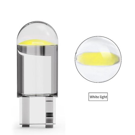T10 501 Led Auton Sivuvalopolttimot Virheetön Canbus Cob Xenon W5w Sivuvalo