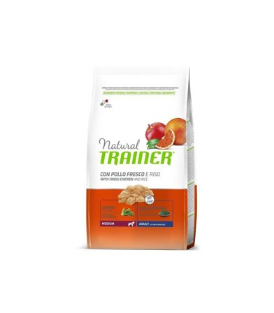 Natural Trainer Crocchette Pollo Cane Adult Medium 12Kg