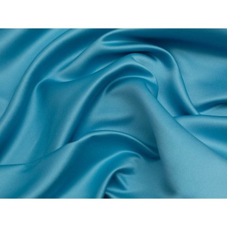 Minerva Classique Duchess Sateng Stoff Turkis - per meter
