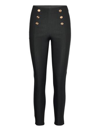 Jdyellen Button Hw Pant Wvn Lo Black Jacqueline De Yong