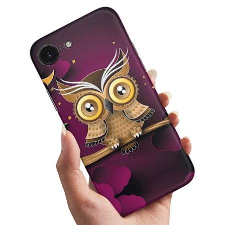 Deksel / Mobildeksel til iPhone 16e - Lysbrun Ugle