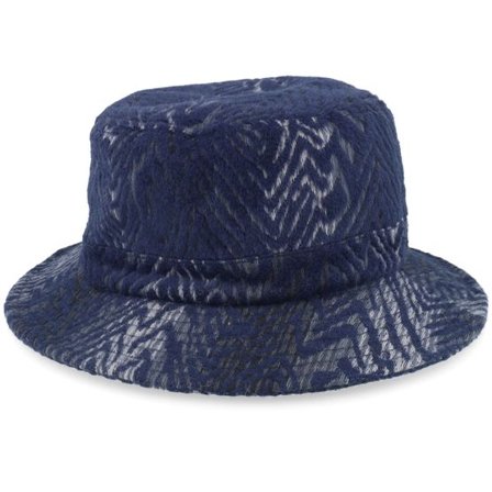 Seeberger - Blå bucket Hatt - Fabric Blue Fishing Bucket @ Hatstore