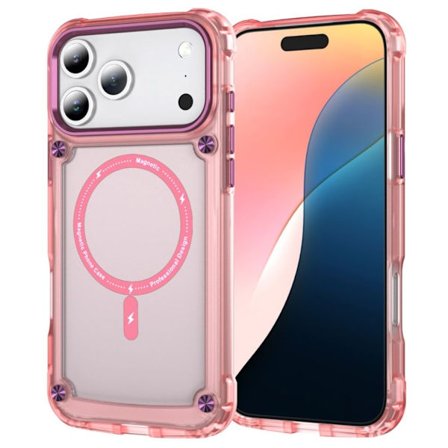iPhone 17 Pro MagSafe compatible Case - Transparent Pink