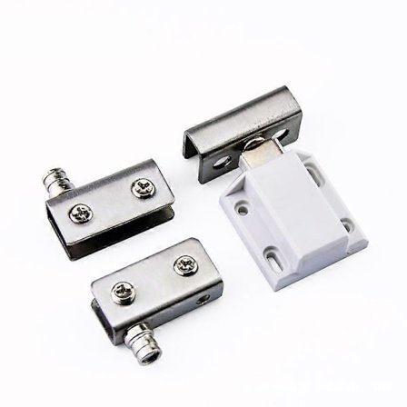 Glasdørhængsler, rustfrit stål, ingen boremaskine, drejelige glasdørklemmehængselsæt, passer til 5-8 mm glasdør si