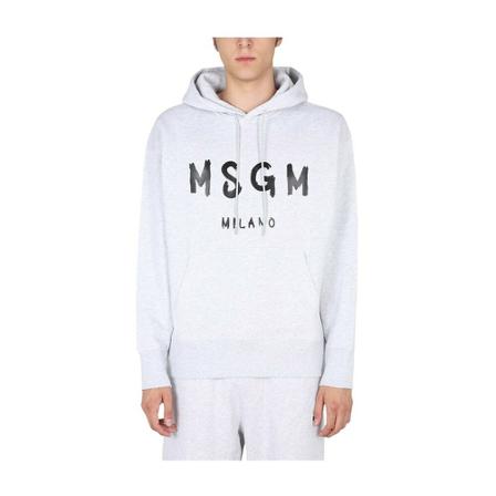 Msgm - Hood Tröjor - Grå - Herr - Storlek: M, Herr, Storlek: M