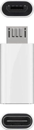 Goobay USB-sovitin USB-C MicroUSB:hen - valkoinen