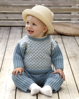 Strikkeoppskrift Genser og bukse - Svarta Fåret