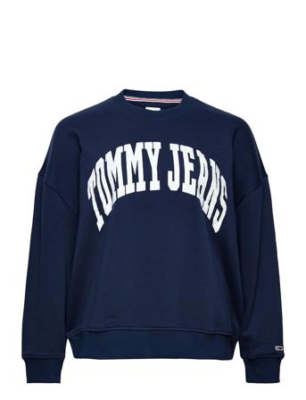 Tjw Crv Rlxd College 1 Crew Sweatshirt Trøje Blå Tommy Jeans