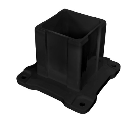 Jabo Öckerö 10280 Stolpsko 70x70x80 mm Svart, Utemiljö