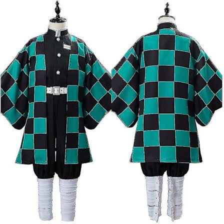 Aikuisten ja lasten anime-demoneiden tappaja Mutsuki No Kahdeksan Lehden Jumala Ado Tanjiro -asu Kimono-viittasetti