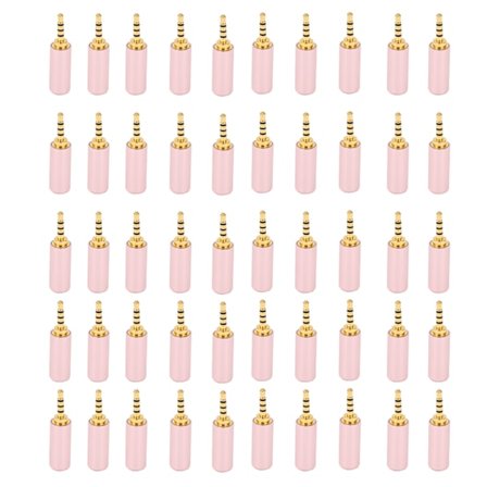 50 st 2,5 mm stereo hörlurskontakt Jack 4-polig ljudkabelkontakt reparationstillbehör