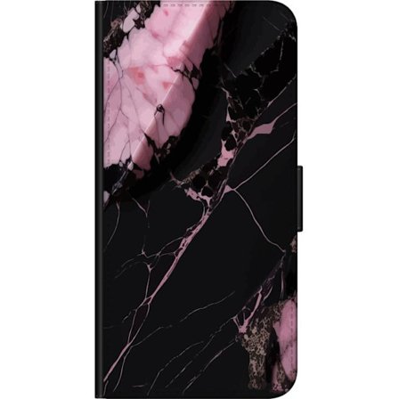 Kompatibelt Plånboksfodral till Samsung Galaxy Note10 Lite Svart rosa marmor