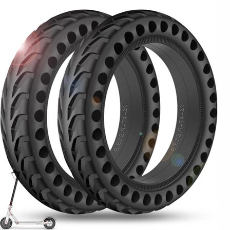 2PCS 8.5 tum solida däck för elektrisk scooter, 8 1/2 x2 scooter däck, 50/75-6.1 däck kompatibla med Xiaomi Pro 2 / M365 / M365 Pro / 1S / 3/3 Lite