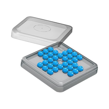 Solitaire Brætspil Strategi Bordspil Med 32 Brikker Solitaire Puslespil Legetøj Solitaire Spil Til Fritidslegetøj Voksne 1 Spiller (FMY)