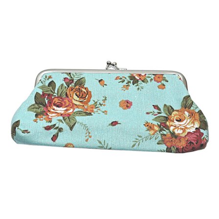 Blå blomster - Veske [Stor]