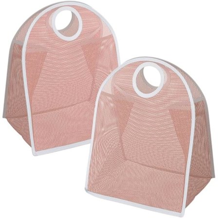 Tvättkorg, Vikbar Tvättkasse i Nylon, Korg för Smutsig Tvätt, Portabel Tvättkorg (2 st)