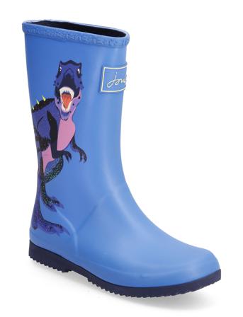 Jnr Roll Up Shoes Rubberboots High Rubberboots Unlined Rubberboots Blå Joules