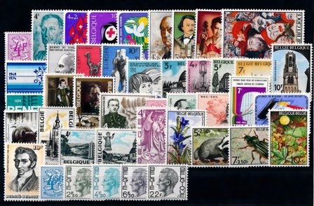 Belgien - Årgang 1974 - Postfrisk