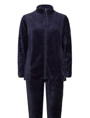 Velour Suit Navy Damella Of Sweden