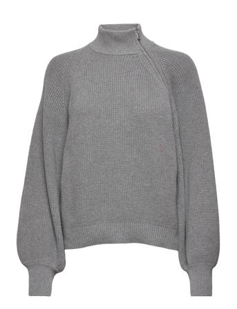 Esemilia Half Zip Sweater Grey Esme Studios