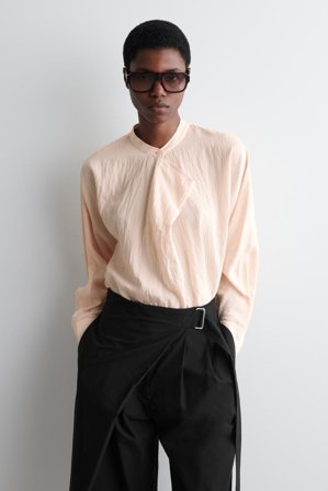 COS Draped Blouse in Pink - Women